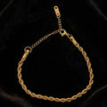 Gold Rope Chain Bracelet