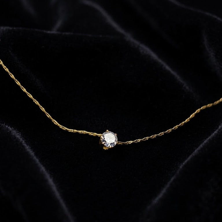 Diamond Solitaire Necklace