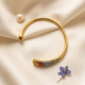 Pavé Crystal Prism Cuff