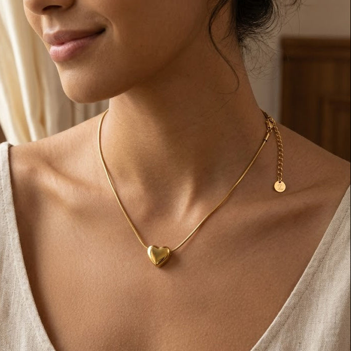 Puffy Heart Necklace