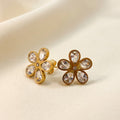 Crystal Flower Earrings
