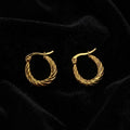 Twisted Rope Hoop Earrings
