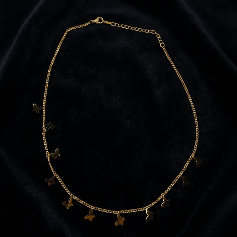 Golden Butterfly Necklace