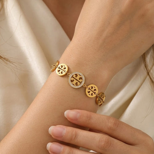 Crest Medallion Bracelet