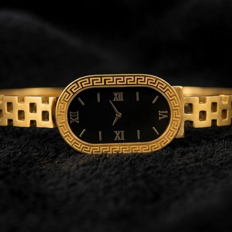 Gold-Tone Greek Bangle