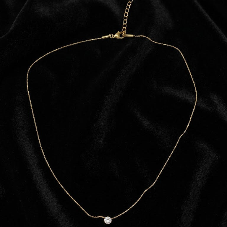 Diamond Solitaire Necklace