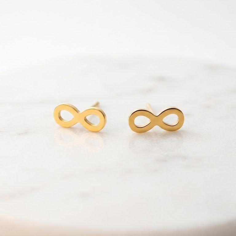 Infinite Stud Earrings - Gold