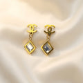 Interlocked Charm Drop Earrings